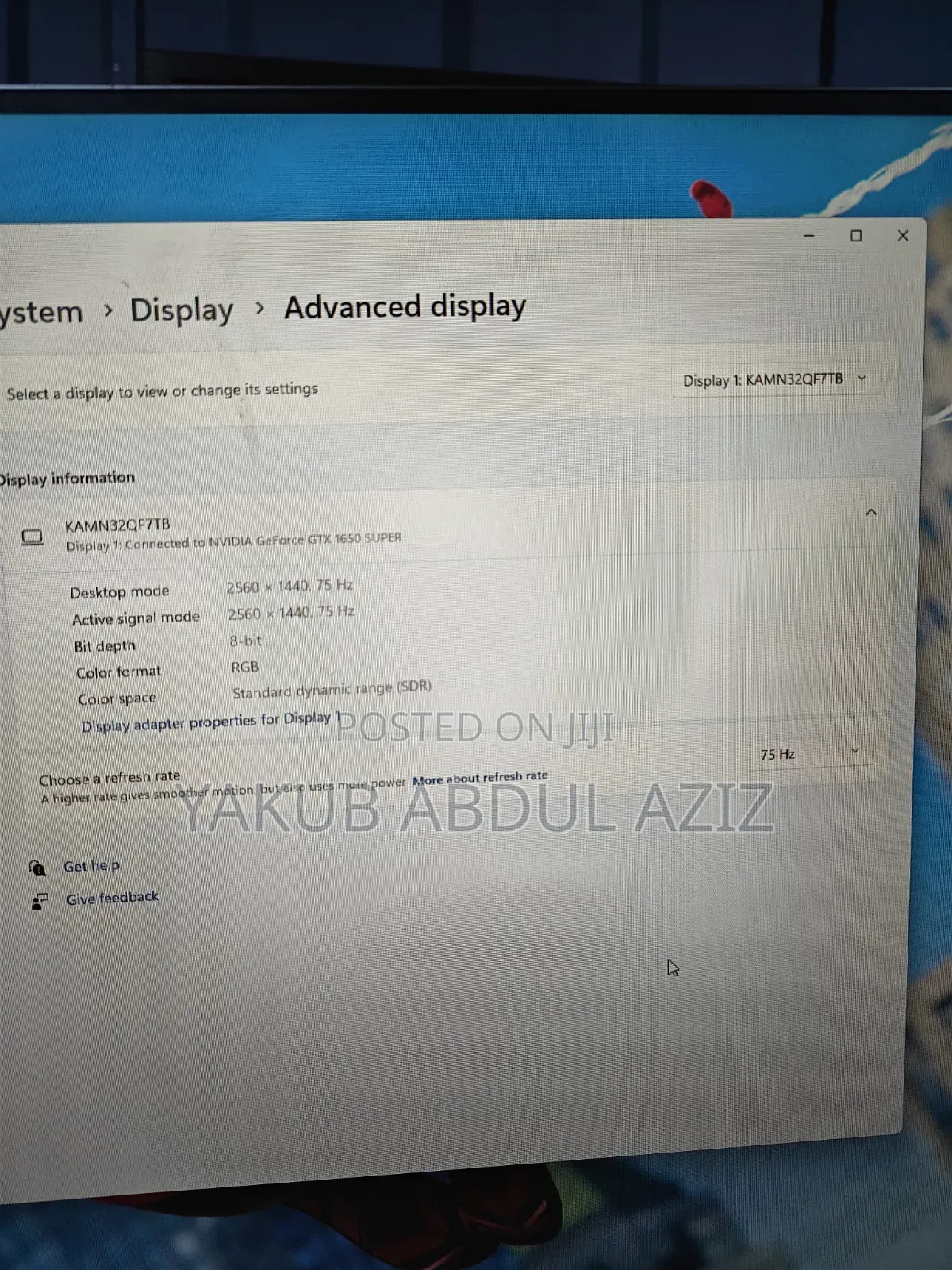Kogan 32" QHD IPS FreeSync 75Hz Frameless Monitor (2560 X 1440) 2k