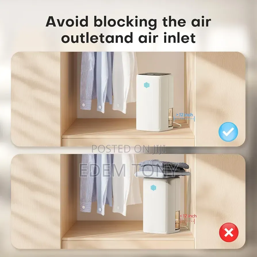 CONOPU Dehumidifier 1100ml Quiet for Home or Office 20 M2 Auto Defrost