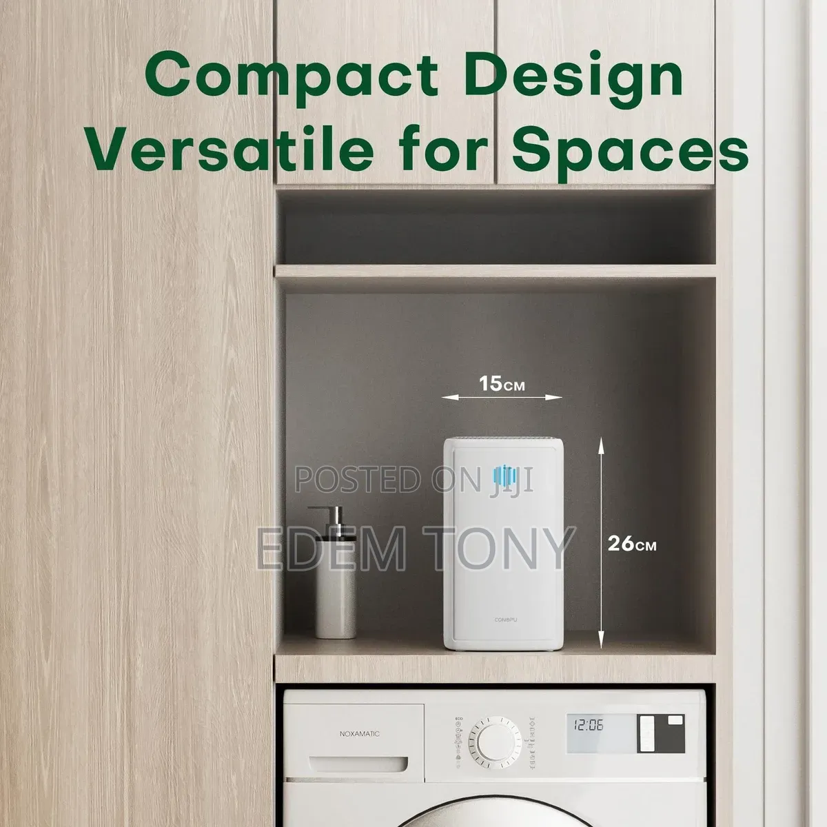 CONOPU Dehumidifier 1100ml Quiet for Home or Office 20 M2 Auto Defrost