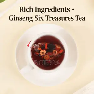 Premium Ginseng Six Treasures Herbal Tea - 2X Tea Per Bag & 67% More