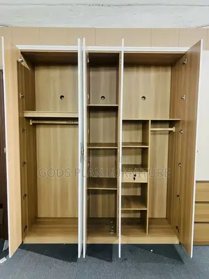 5-Doors High-Gloss Wardrobe