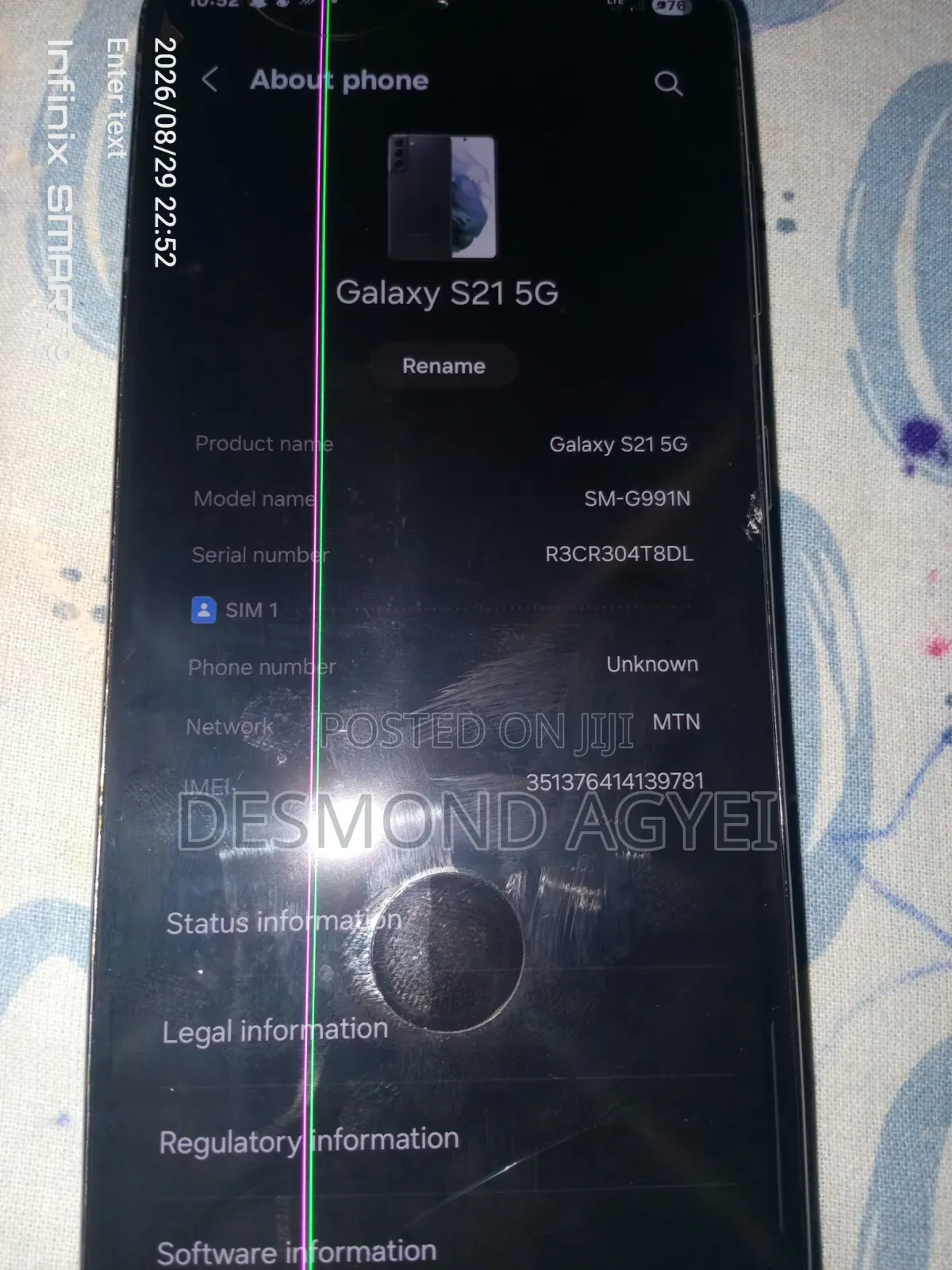 Samsung Galaxy S21 5G 256 GB Black