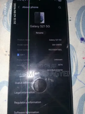Samsung Galaxy S21 5G 256 GB Black