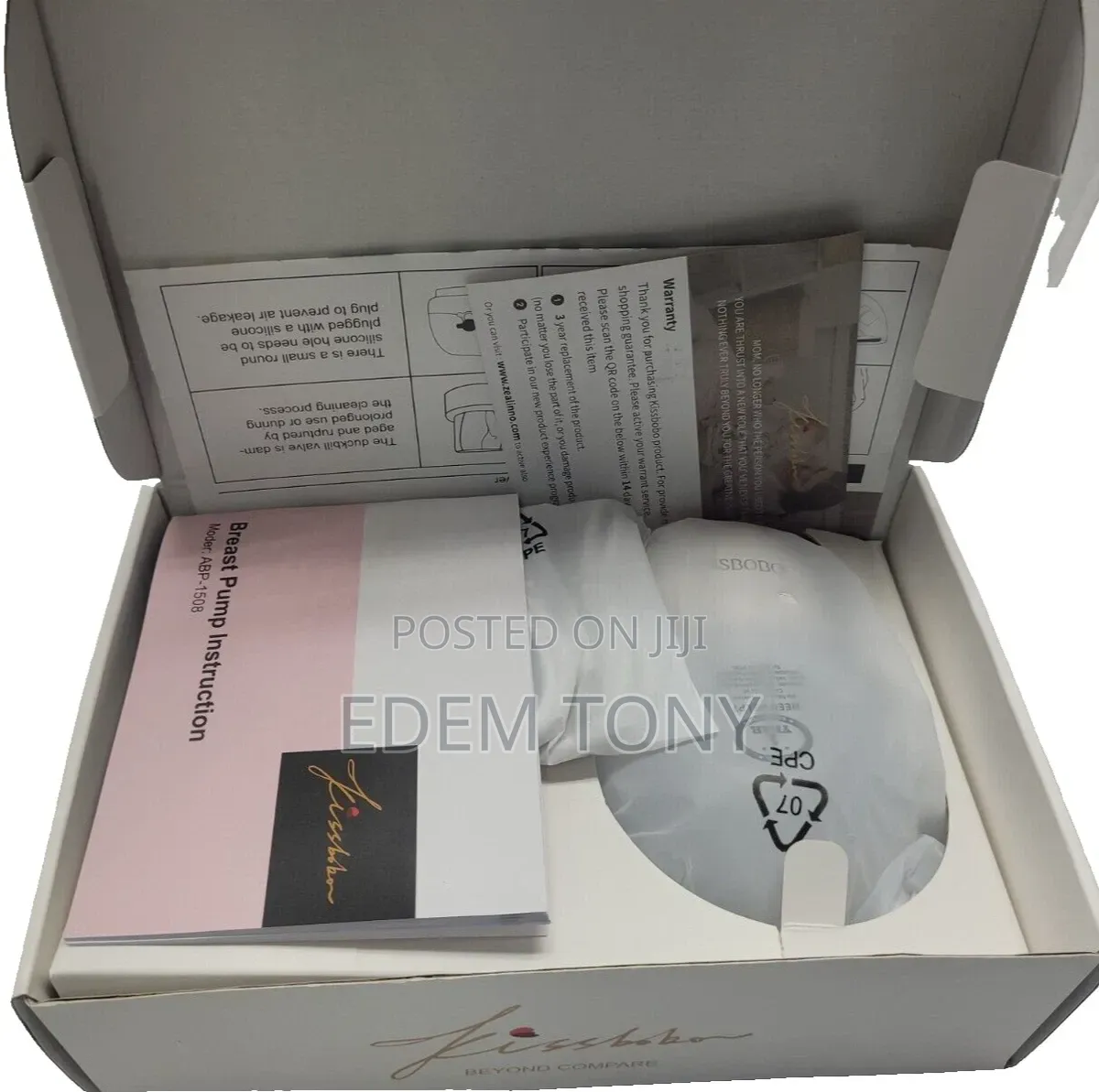 Kissbobo Electric Wearable Breast Pump ABP-1508 , DC5V1A , 180ml