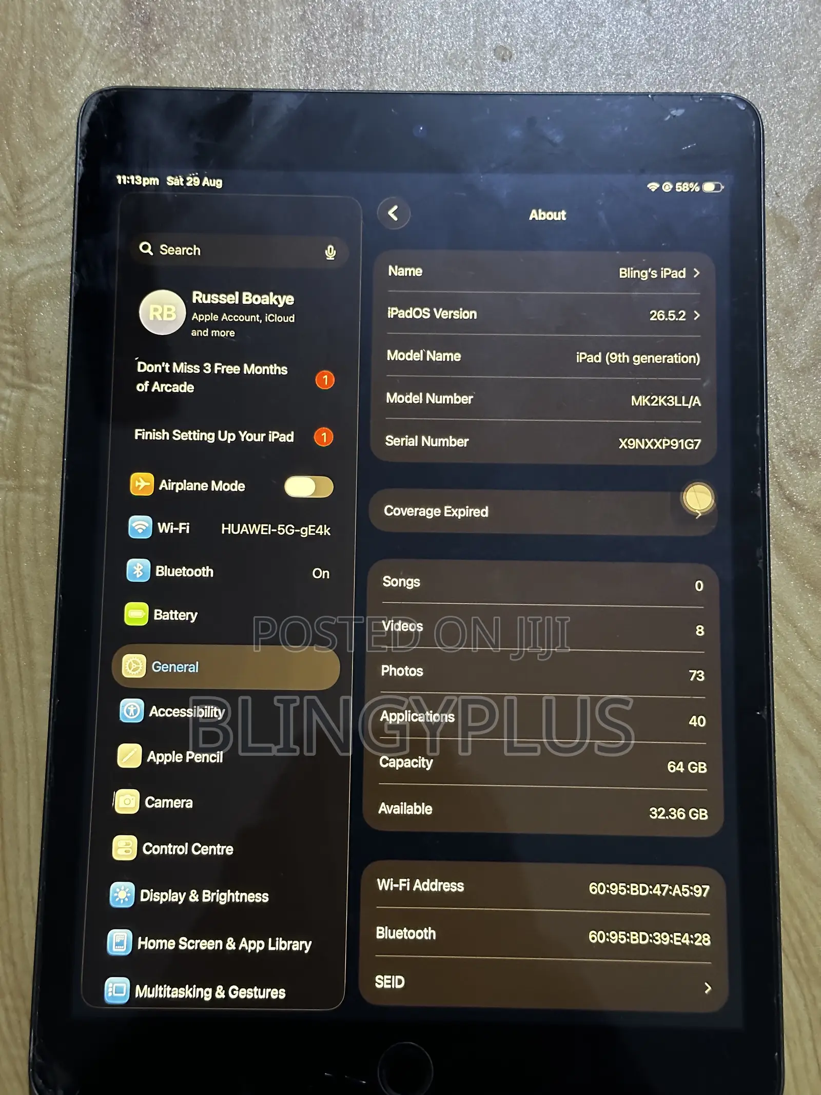 Apple iPad 10.2 (2021) 64 GB Gray