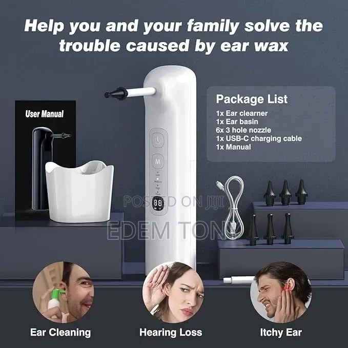 Electric Ear Wax Removal Kit, Ear Suction Wax Remover