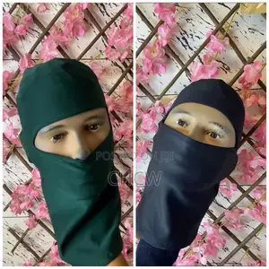 2 Pieces of Stretchy Balaclava Ski Mask (Green and Black)