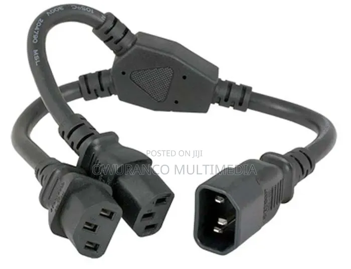 Heavy Duty 3-in-1 Splitter Y Computer Power Cable (90° Sprinter Y)