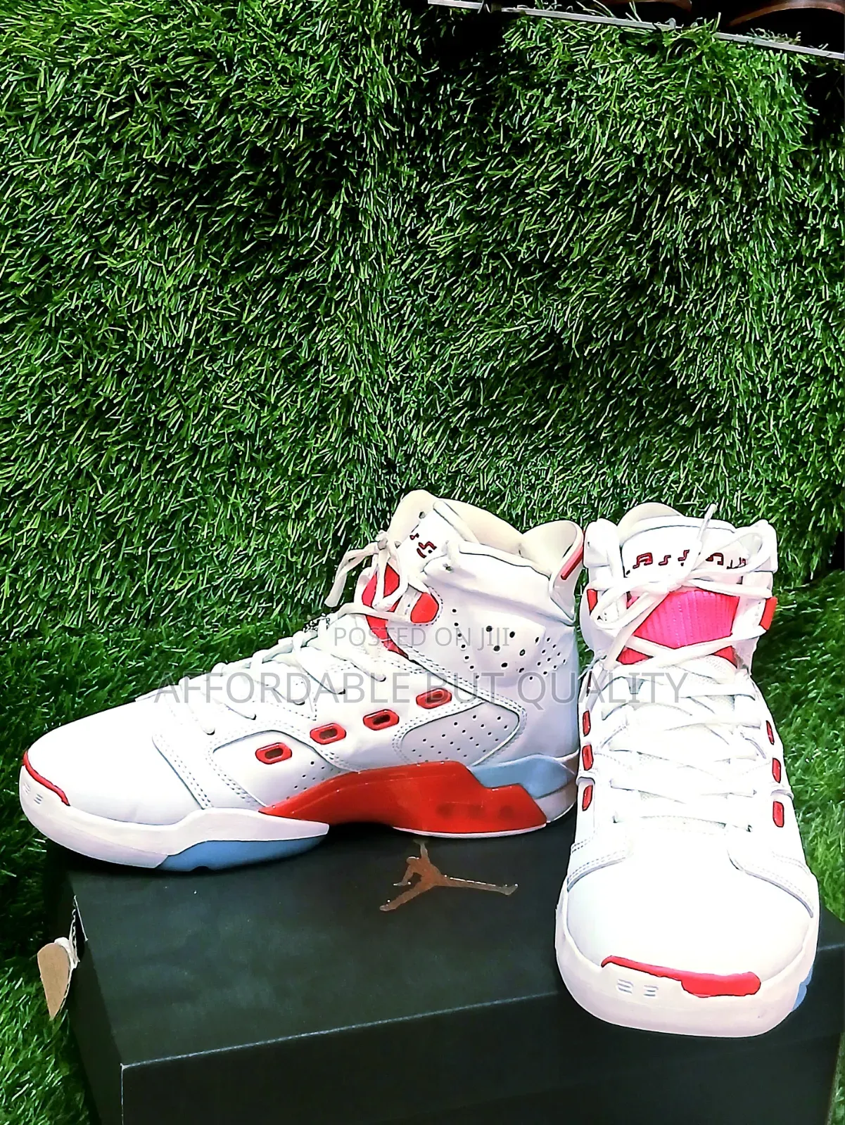 Air Jordan 6-17-23 'White Fire Red' - Clean Condition