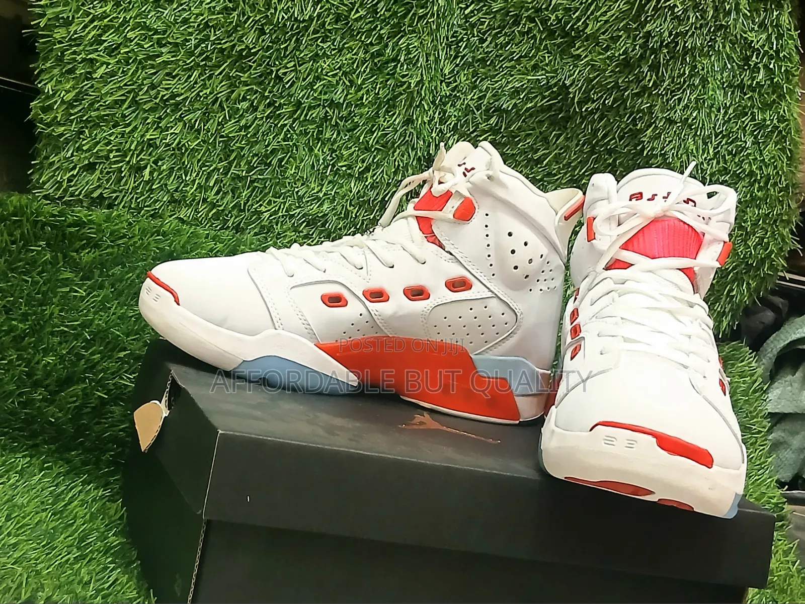 Air Jordan 6-17-23 'White Fire Red' - Clean Condition