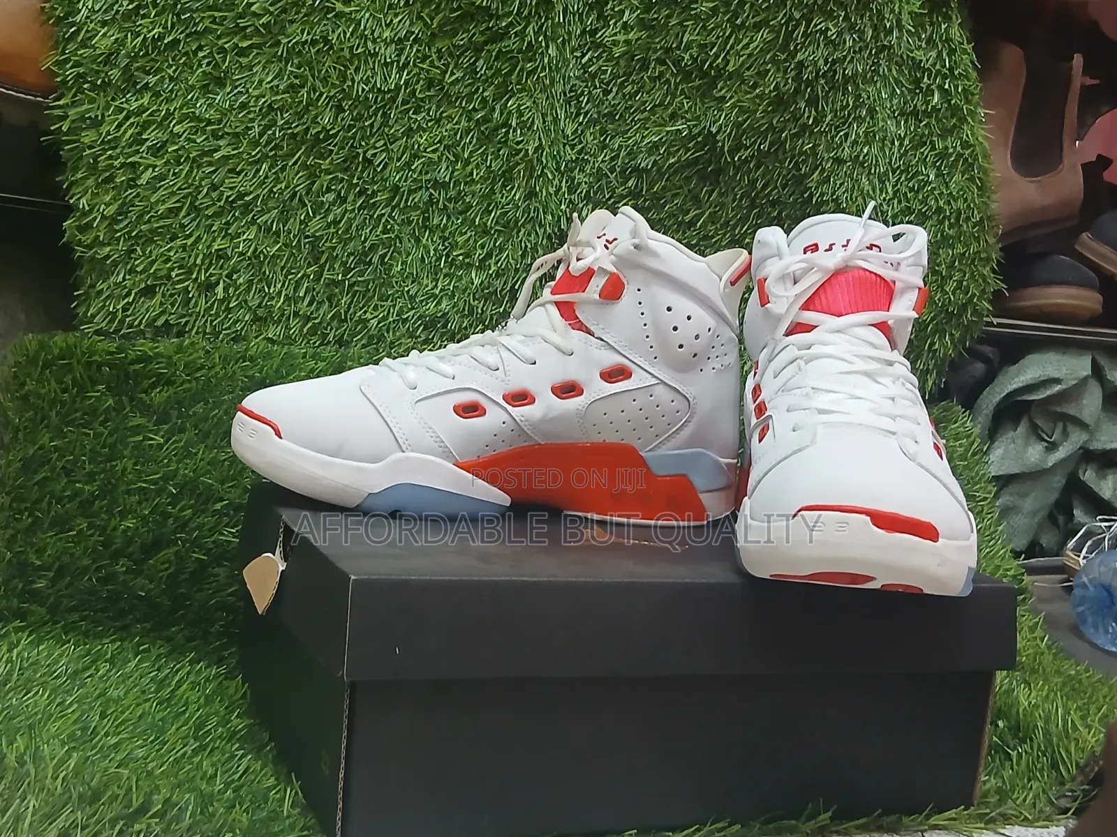 Air Jordan 6-17-23 'White Fire Red' - Clean Condition