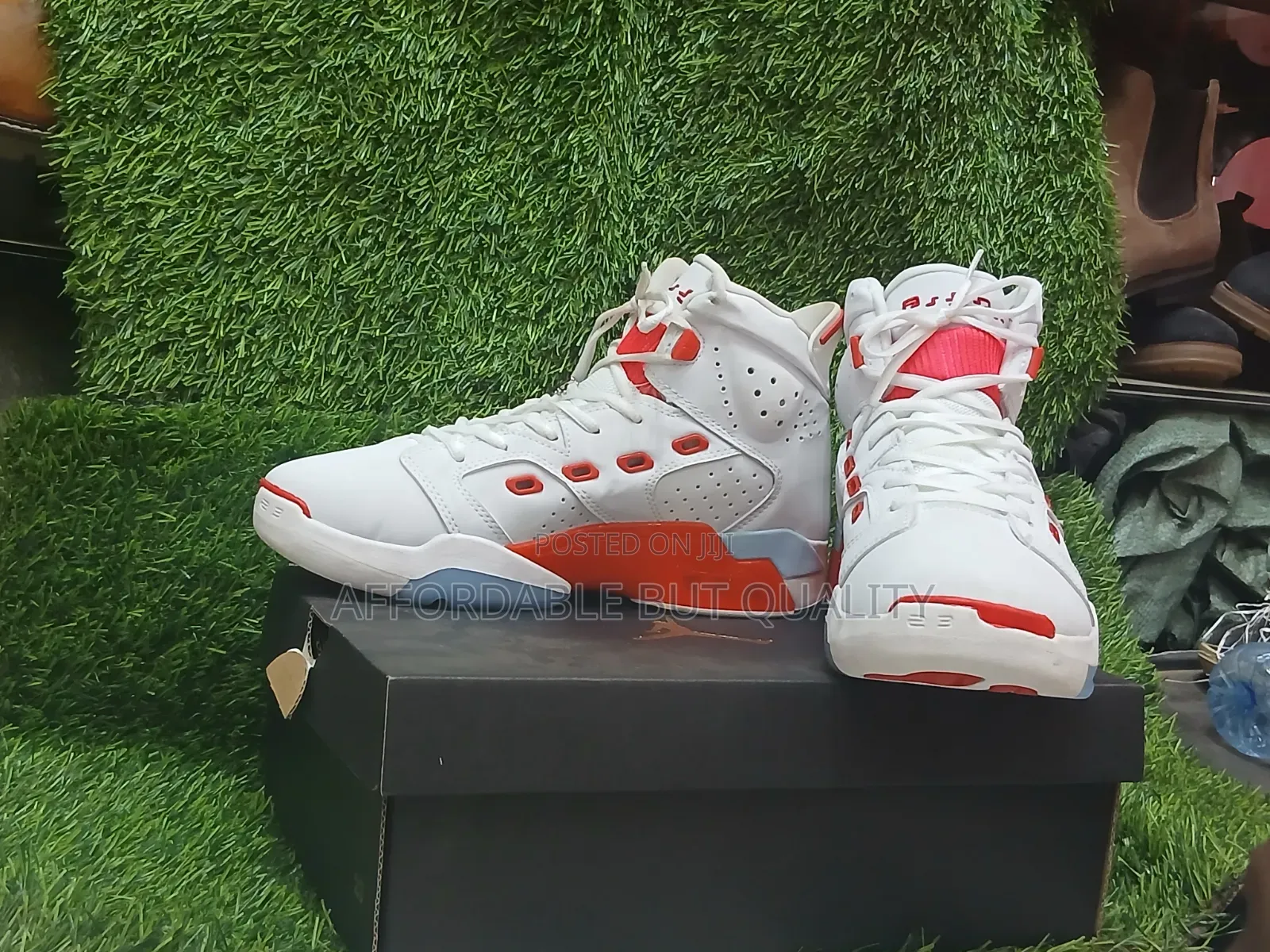 Air Jordan 6-17-23 'White Fire Red' - Clean Condition