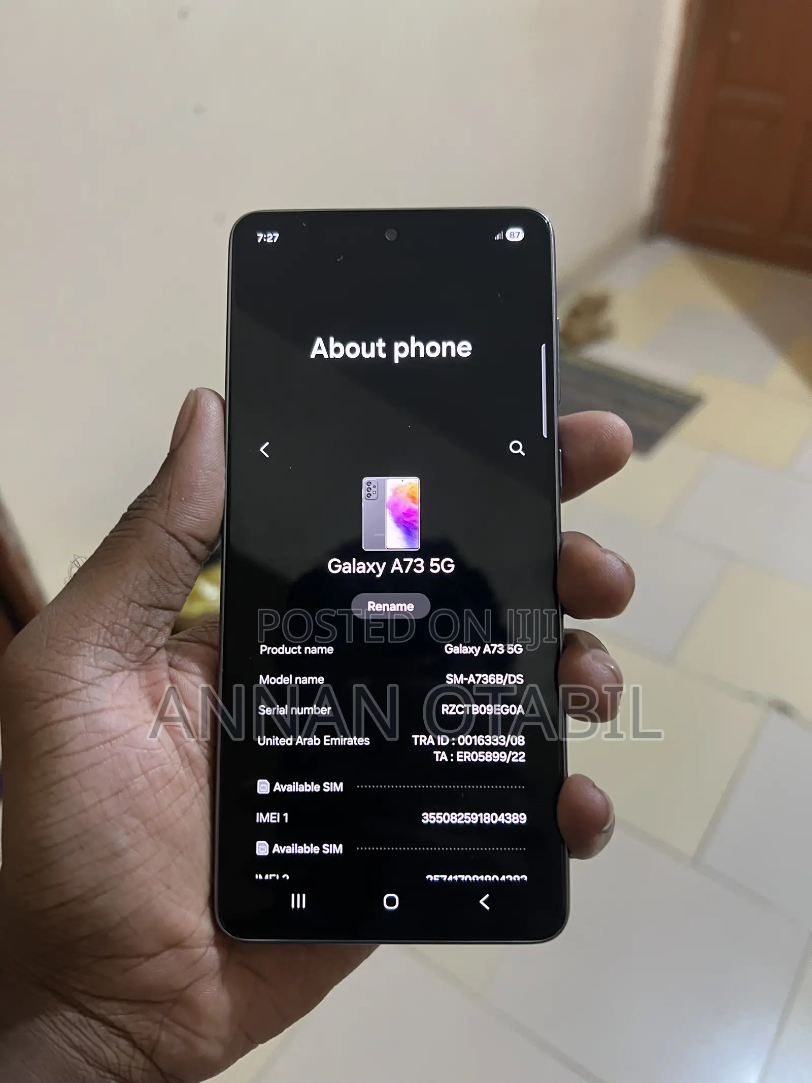 Samsung Galaxy A73 5G 256 GB Gray