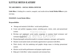 Job Post for Social Media Officer