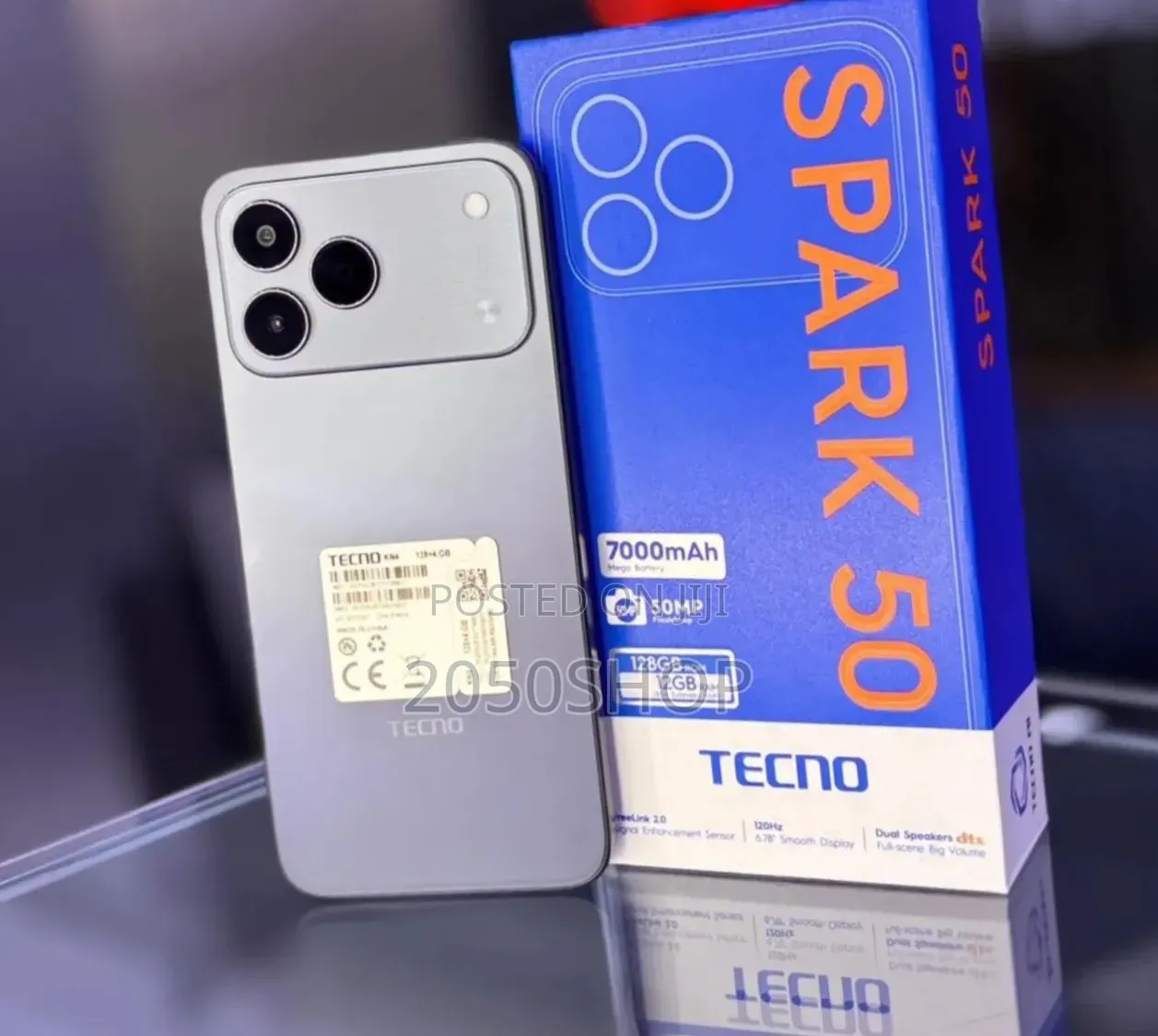 New Tecno Spark 50 128 GB Silver