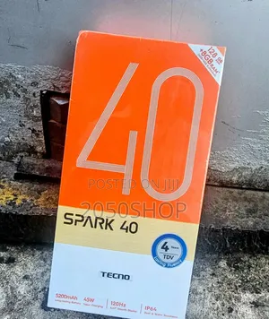 New Tecno Spark 40 256 GB Black
