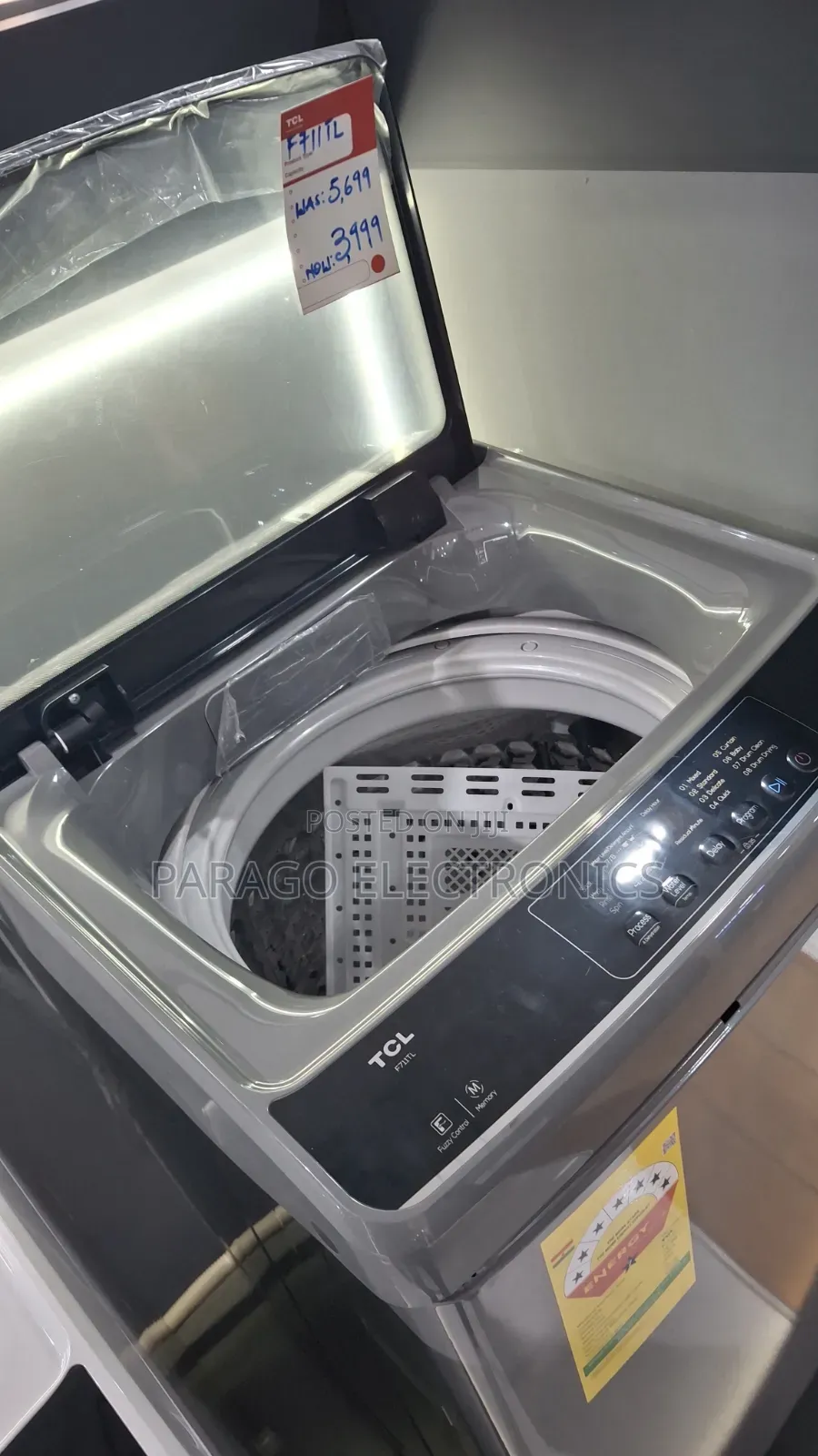 TCL Top Load Washing Machine 10.5Kg