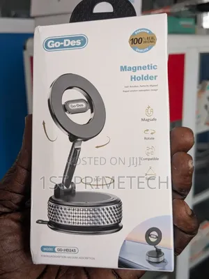 Go-Des 360 Degree Magnetic Phone Holder With Vacuum Suction