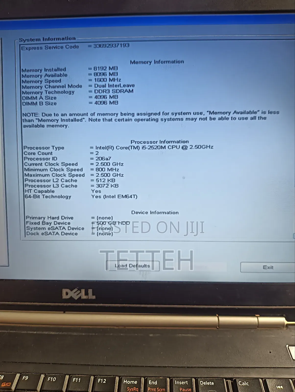 Laptop Dell Latitude E5520 8GB Intel Core i5 HDD 500GB