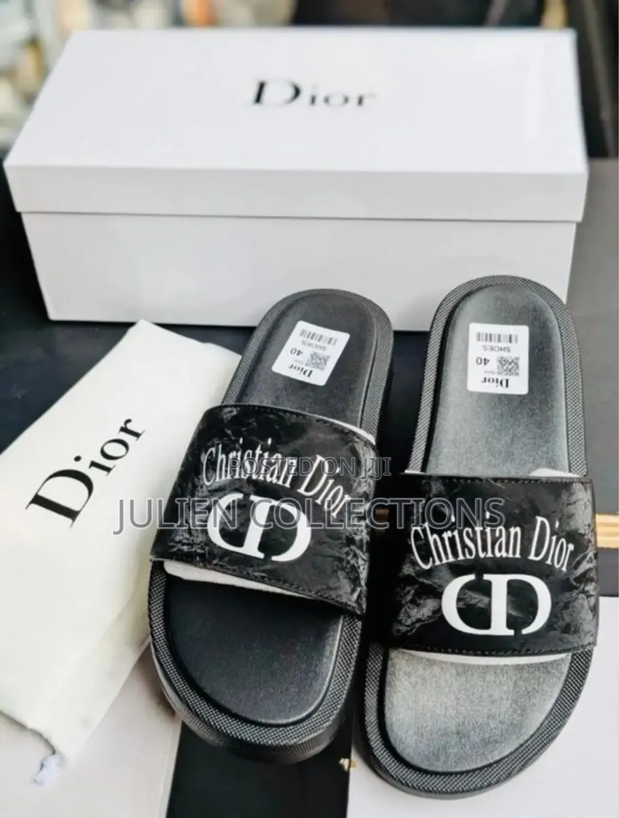 Christian Dior Cd Slide White