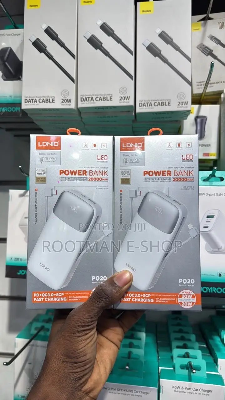 LDNIO PQ27 20000mAh 65W Fast Charging Power Bank