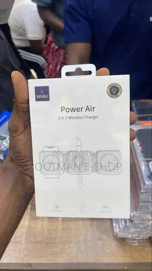WiWU Air 3 in 1 Wireless Charger Powerful Magnets 15W Fast Charger