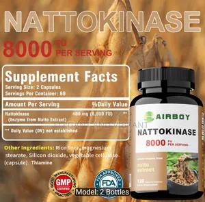 Nattokinase 8000FU Per Servings, 120 Caps