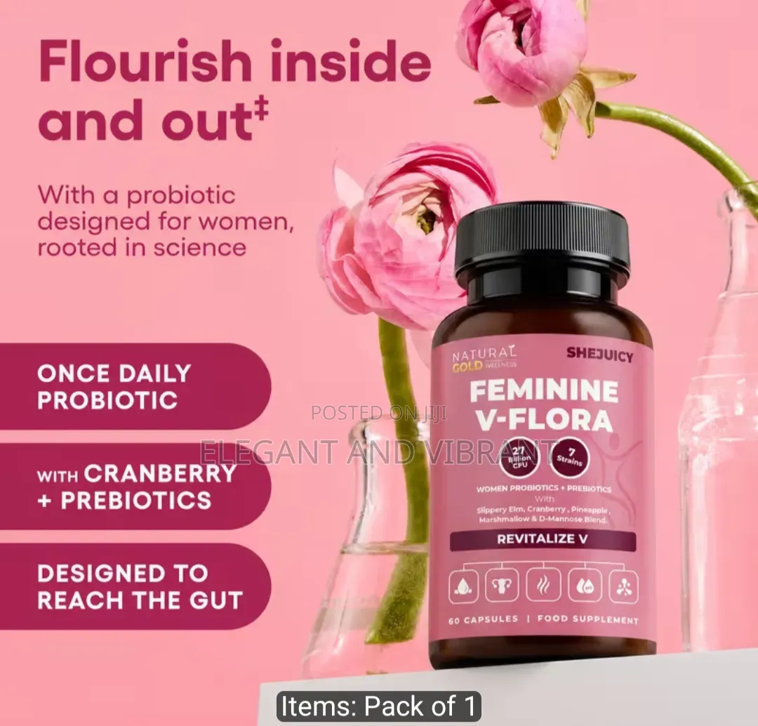 V Flora Women's Probiotics – SheJuicy,27Billion CFU,7stains Prebiotics