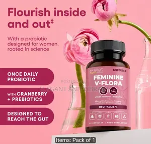 V Flora Women's Probiotics – SheJuicy,27Billion CFU,7stains Prebiotics