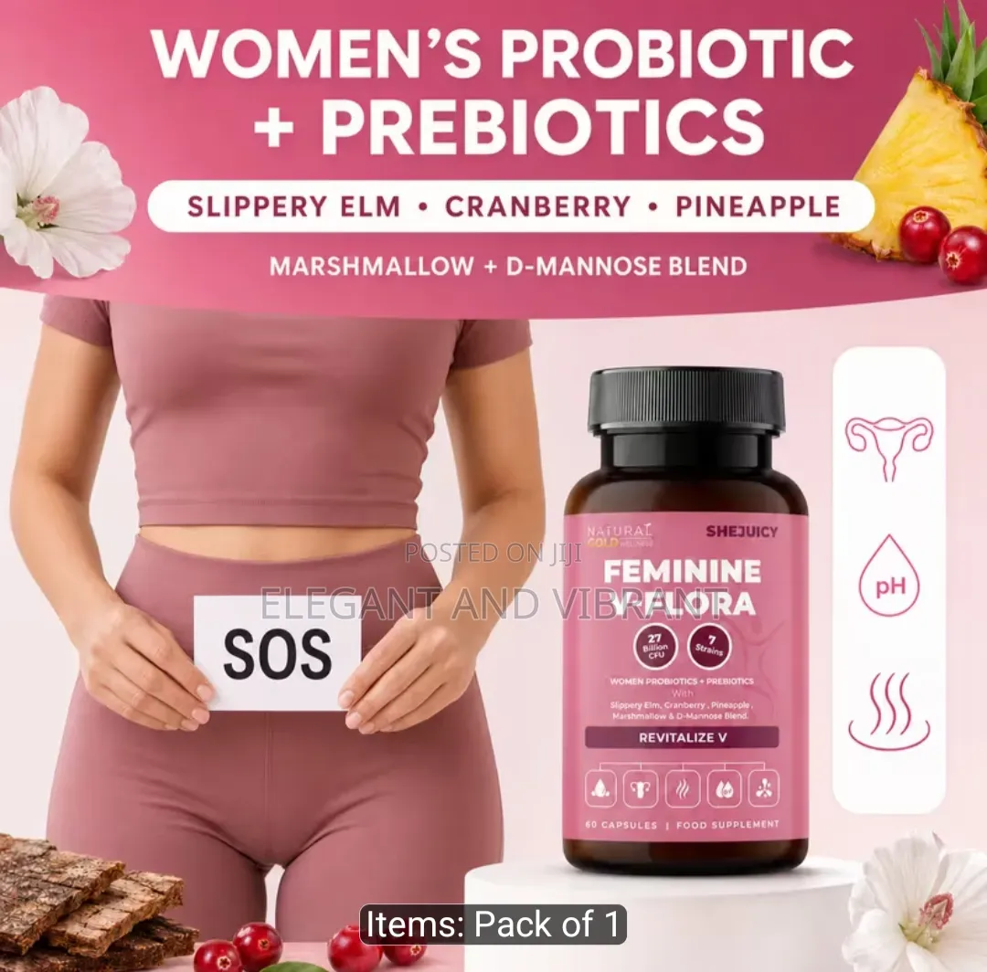 V Flora Women's Probiotics – SheJuicy,27Billion CFU,7stains Prebiotics