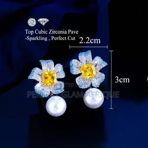 Zirconia Pearl Earring