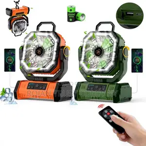 Rechargeable Fan With Led Light