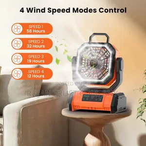 Rechargeable Fan With Led Light