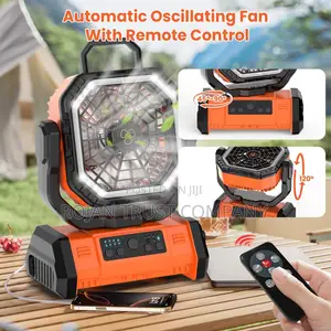 Rechargeable Fan With Led Light