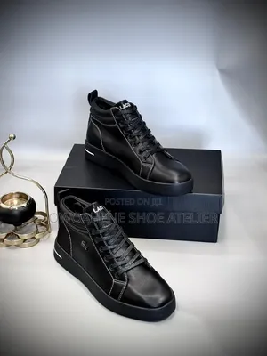 Lacoste High-Top Leather Sneakers
