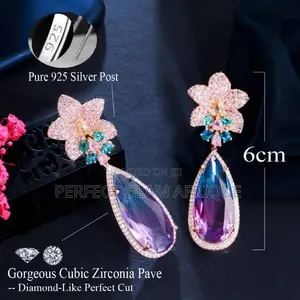 Multicolor Zircon Earring