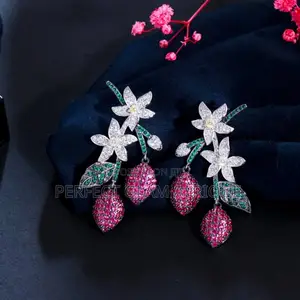 Flowery Zircon Earring