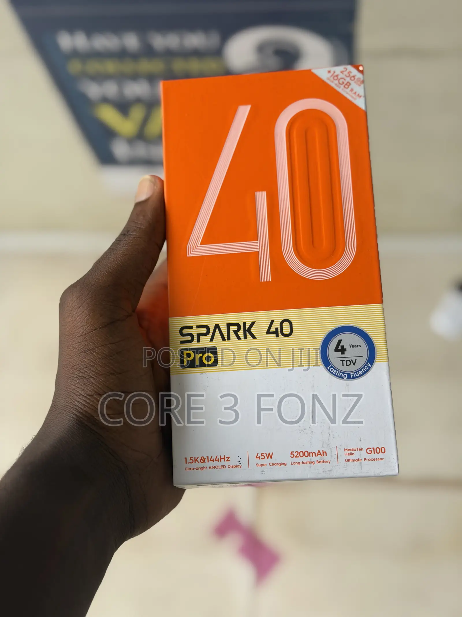 New Tecno Spark 40 Pro 256 GB Black