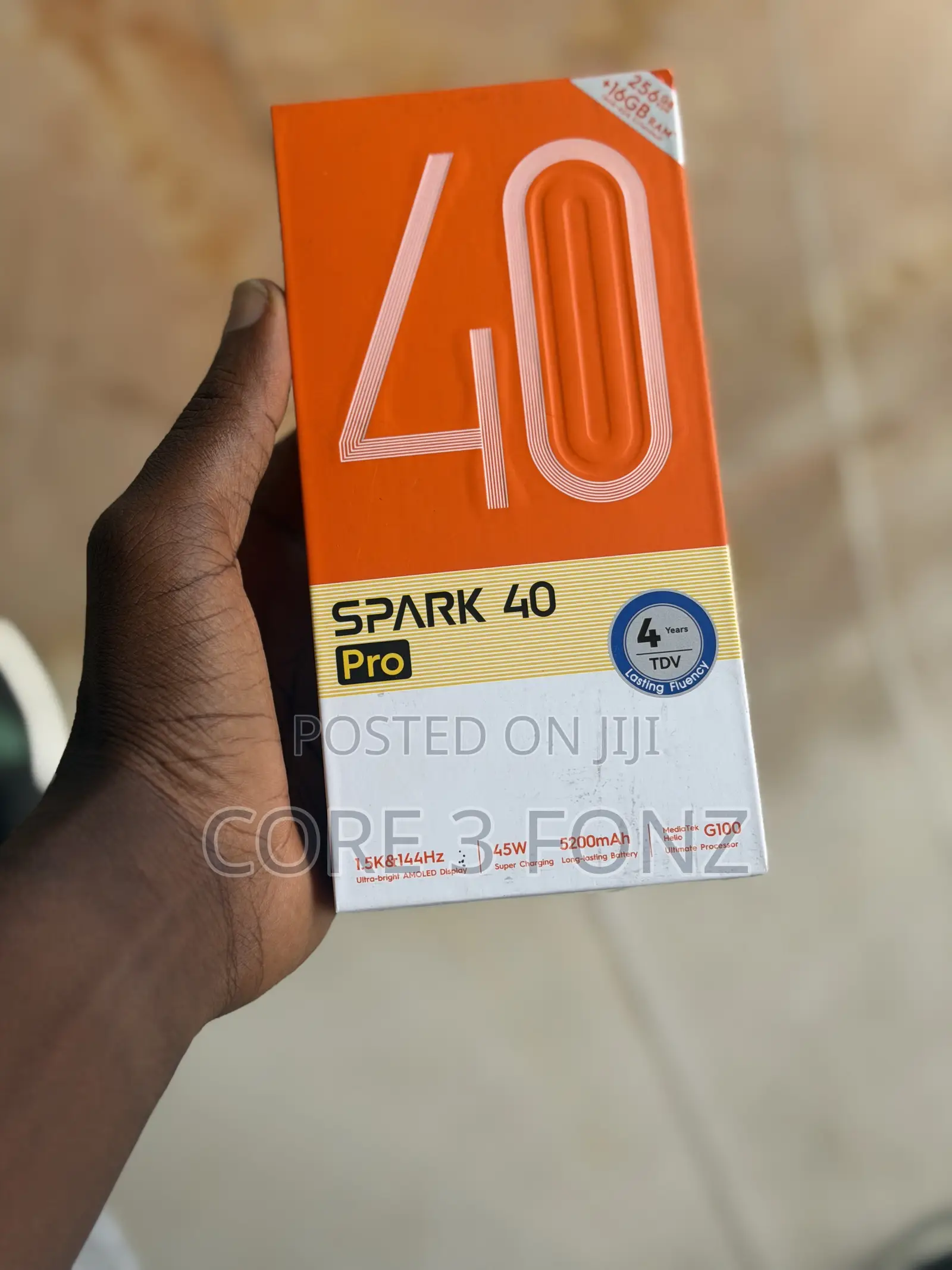 New Tecno Spark 40 Pro 256 GB Black