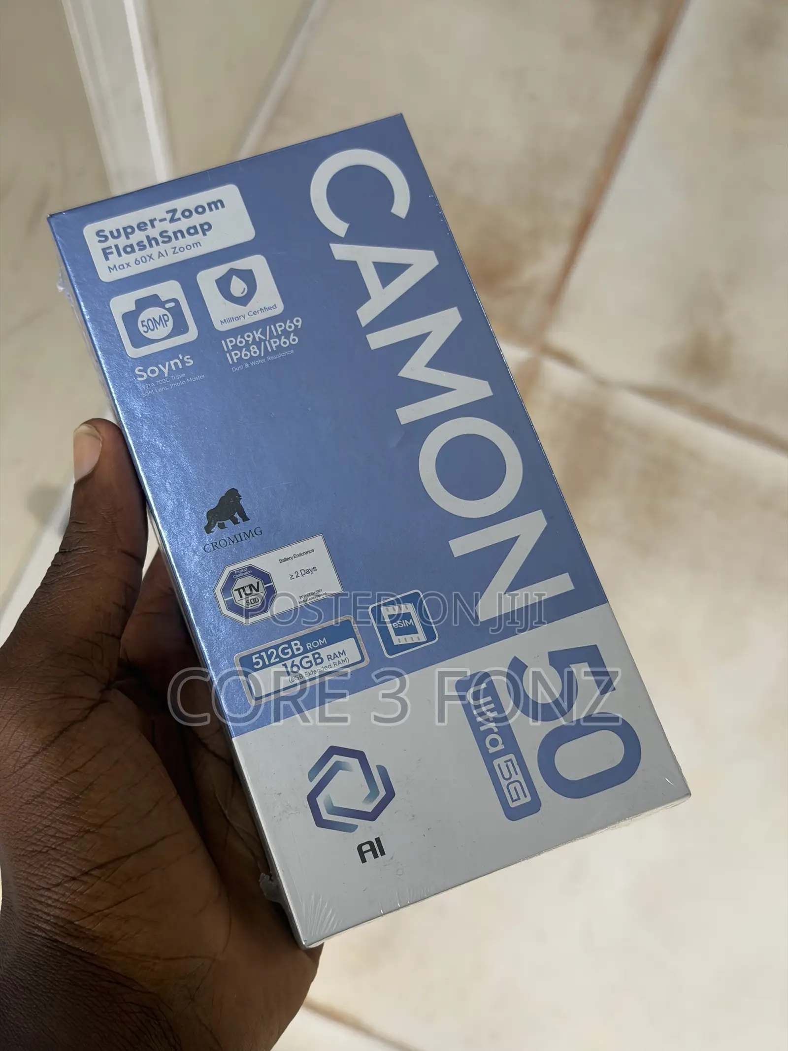 New Tecno Camon 50 Ultra 512 GB Black