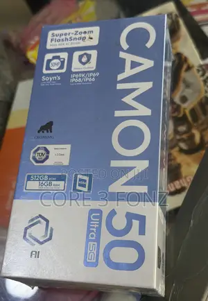 New Tecno Camon 50 Ultra 512 GB Black