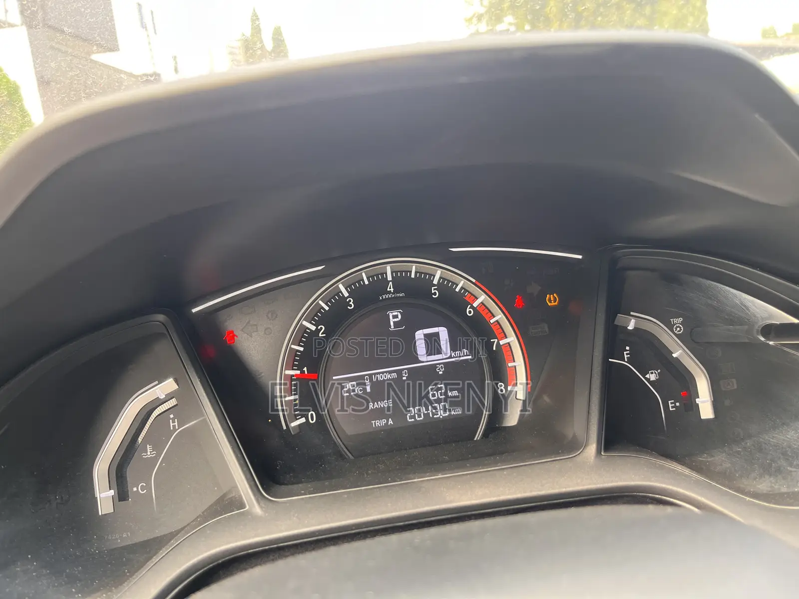 Honda Civic EX Hatchback 2019 Blue