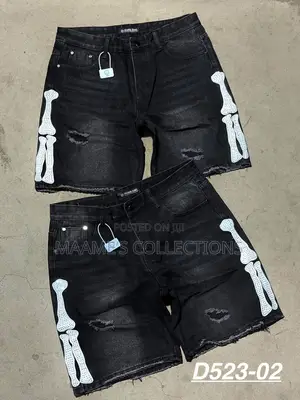 Trendy Distressed Denim Short Jeans for Men