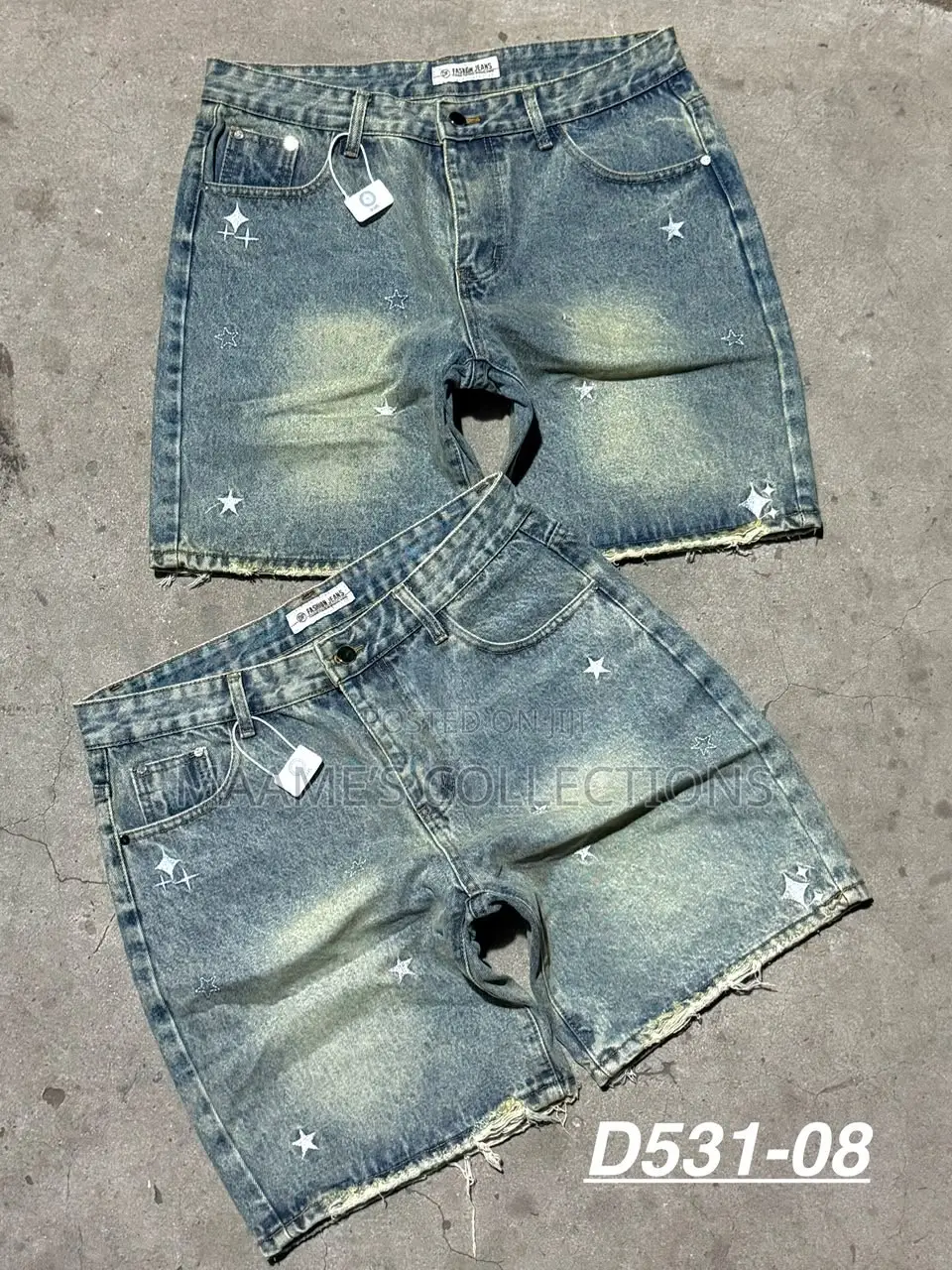 Trendy Distressed Denim Short Jeans for Men