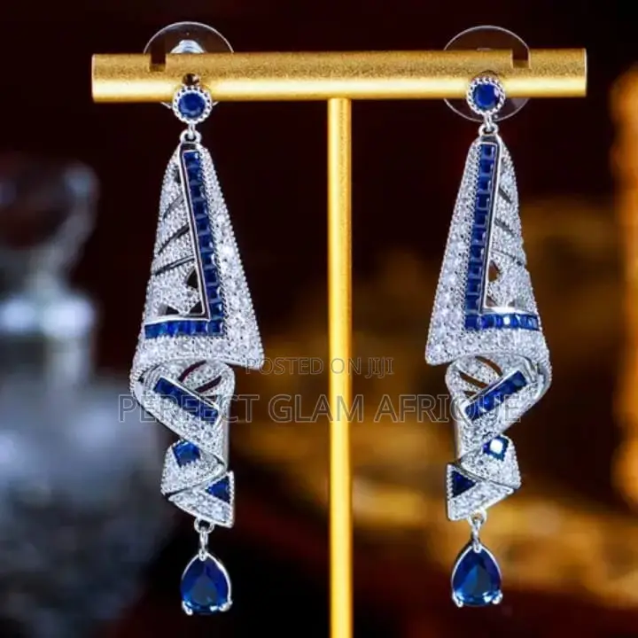 Zirconia Fold Earrings