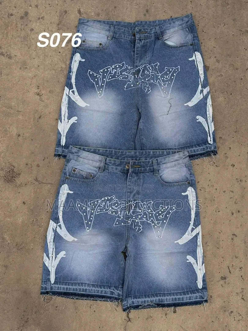 Men’s Stylish Graphic Denim Shorts