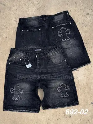 Men’s Stylish Graphic Denim Shorts