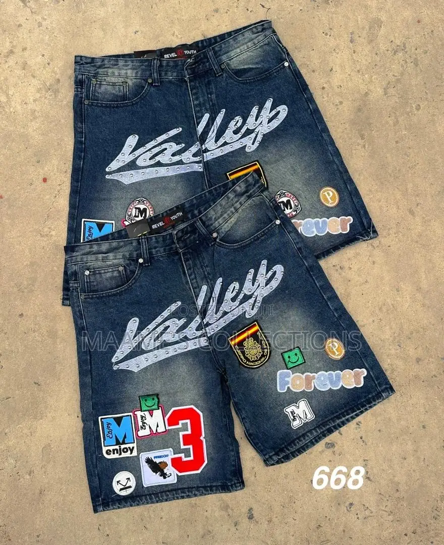 Men’s Stylish Graphic Denim Shorts