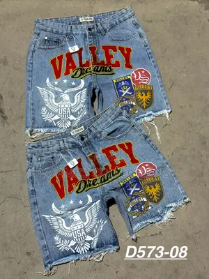 Men’s Stylish Graphic Denim Shorts