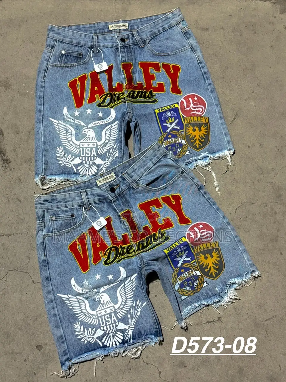 Men’s Stylish Graphic Denim Shorts